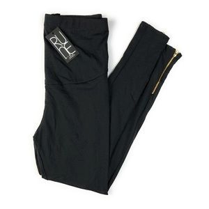 Maternity Leggings with Zipper Detail